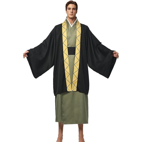 COSDREAMER Kimono japonés Yukata para hombre