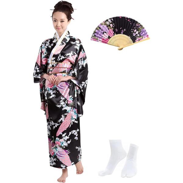 Kimono Tradicional Japonés para Mujer