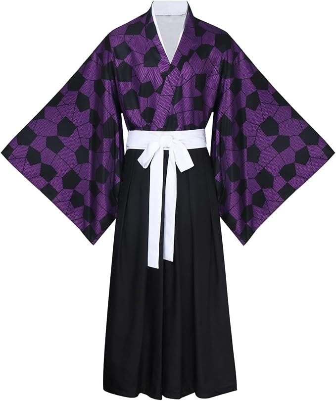 LIKUNGOU Kokushibo – Conjunto Completo de Kimono para Cosplay